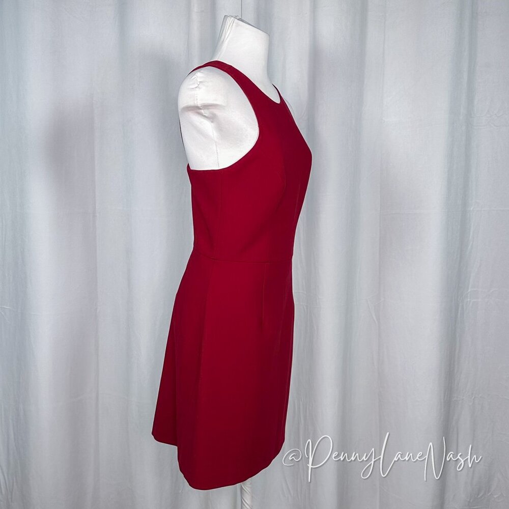 NWT French Connection Sleeveless A-Line Mini Dress Red Size 4 - Picture 5 of 11